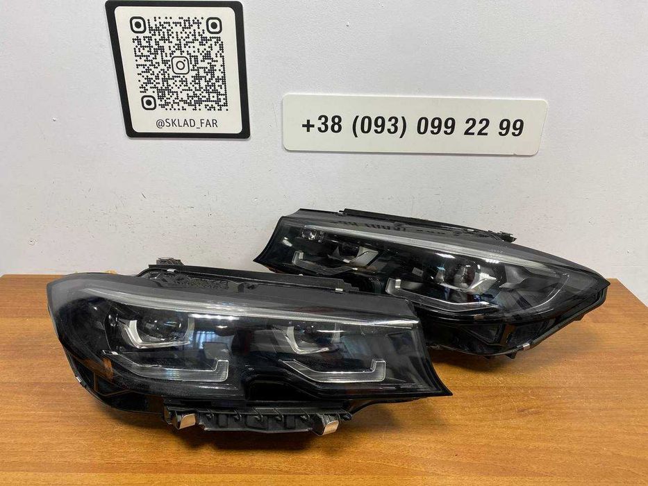 Фари BMW 3 G20 G21 adaptive led shadow оригінал бу