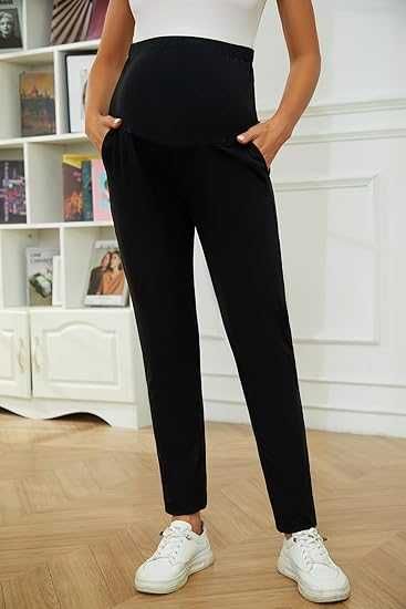Nowe damskie legginsy ciążowe Brynmama / 2 pary / szare/czarne XL!264!