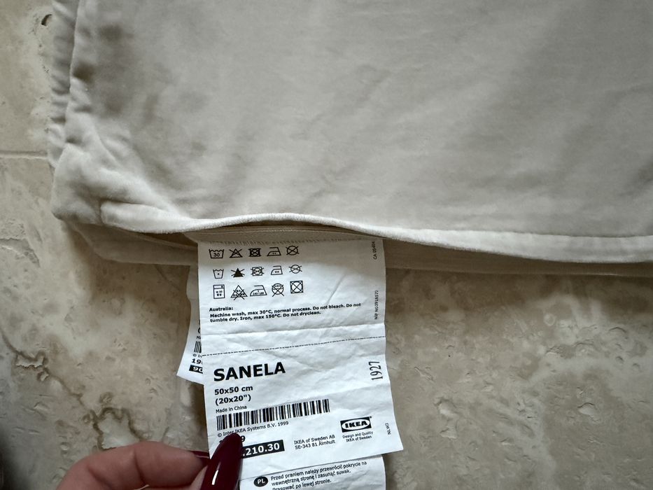 Poduszka welurowa sanela ikea