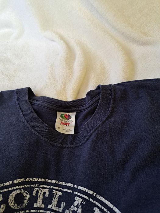 Koszulka czarna z nadrukiem Scotland  vintage retro