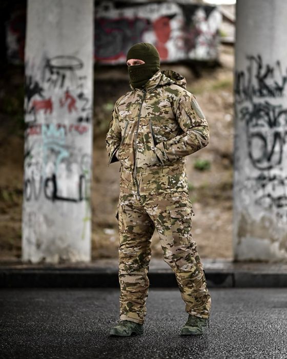 Комплект форми мультикам тактичний куртка та штани водовідштовхувальні