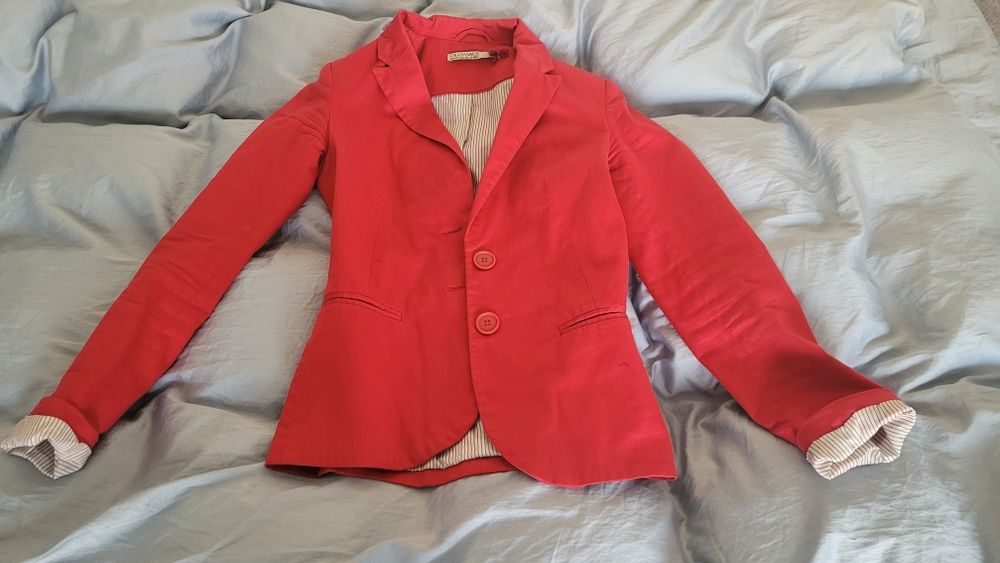 Marynarka Stradivarius czerwona