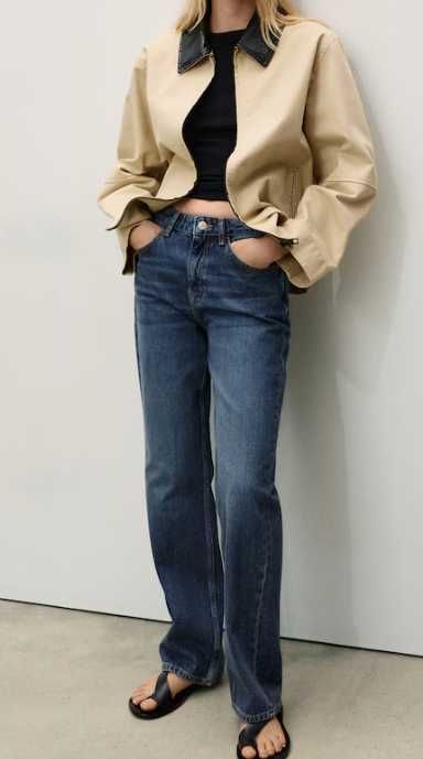 Прямые джинсы Matilda, средняя посадка MANGO