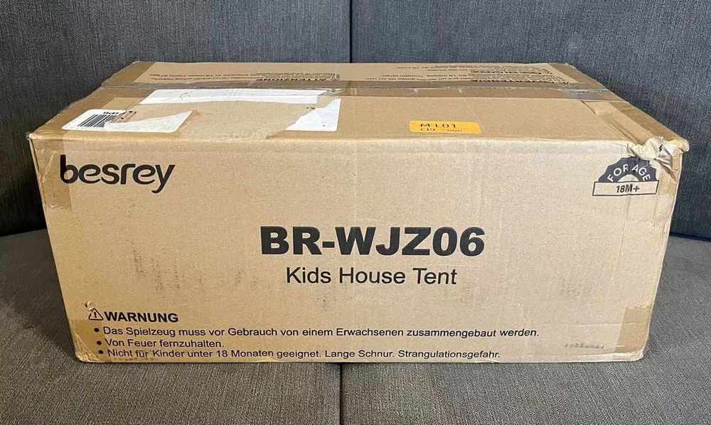 Вігвам для дітей у формі хатинки з килимком Бежевий