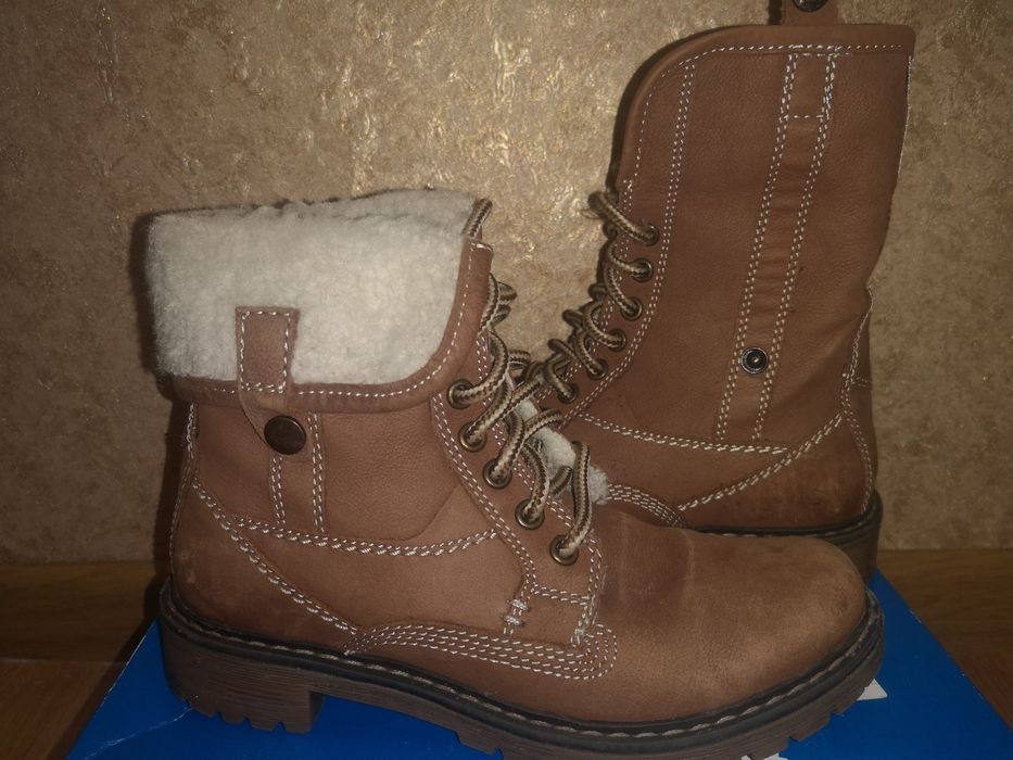 Шкіряні чобітки трансформери 32-33р graceland німеччина