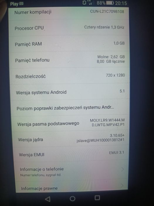 Telefon Huawei CUN-L21