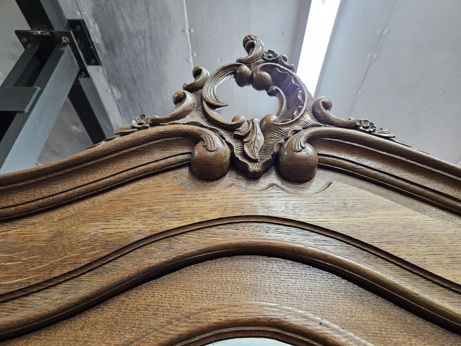 Stara dębowa szafa Ludwikowska Rocaille Francja /