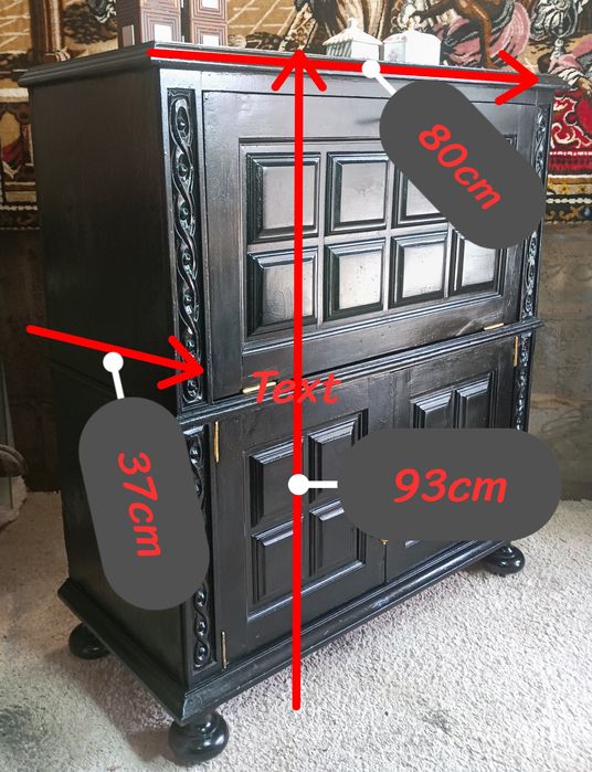 Móvel bar vintage em madeira mogno maciça, intervenção de restauro.
Me