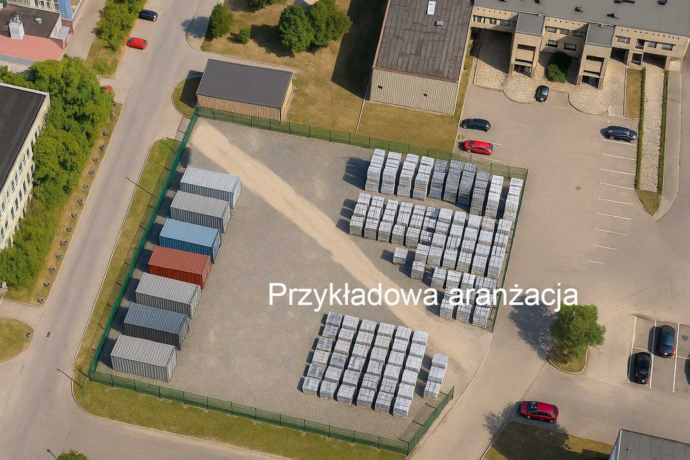 Plac składowy , plac magazynowy , postojowy