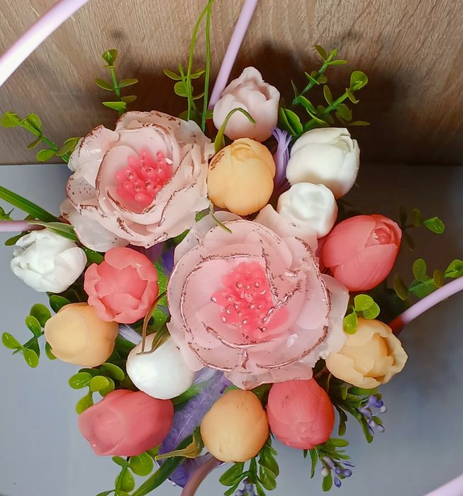 Мильні квіти в букетах