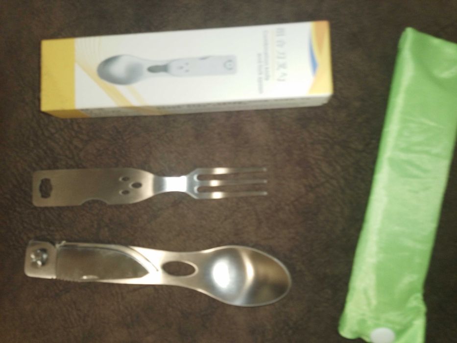 туристичний набір ніж віделка ложка