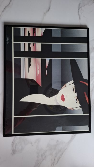 Obrazek "Lady in hat" vintage 80's pop-art, art deco