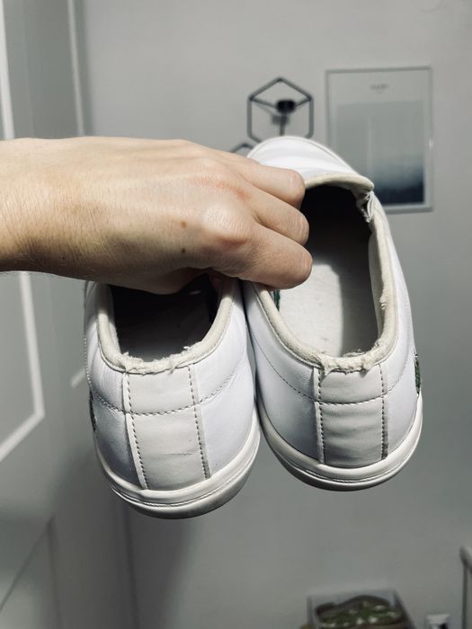 LACOSTE białe tenisówki ze skóry naturalnej rozm. 38