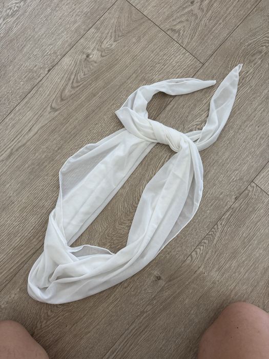 biala chusta tunika plazowa shein