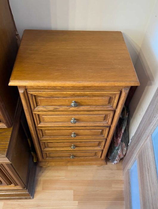 Szafka dębowa 5 szufladowa