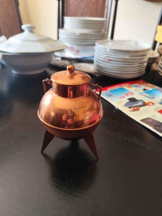 Lote de peças decorativas cobre, latão e bronze