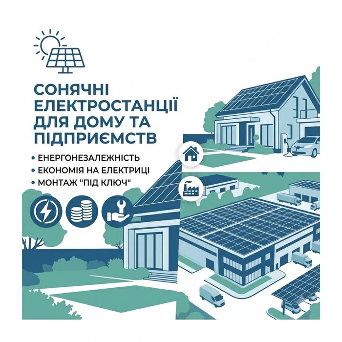 Монтаж сонячних панелей