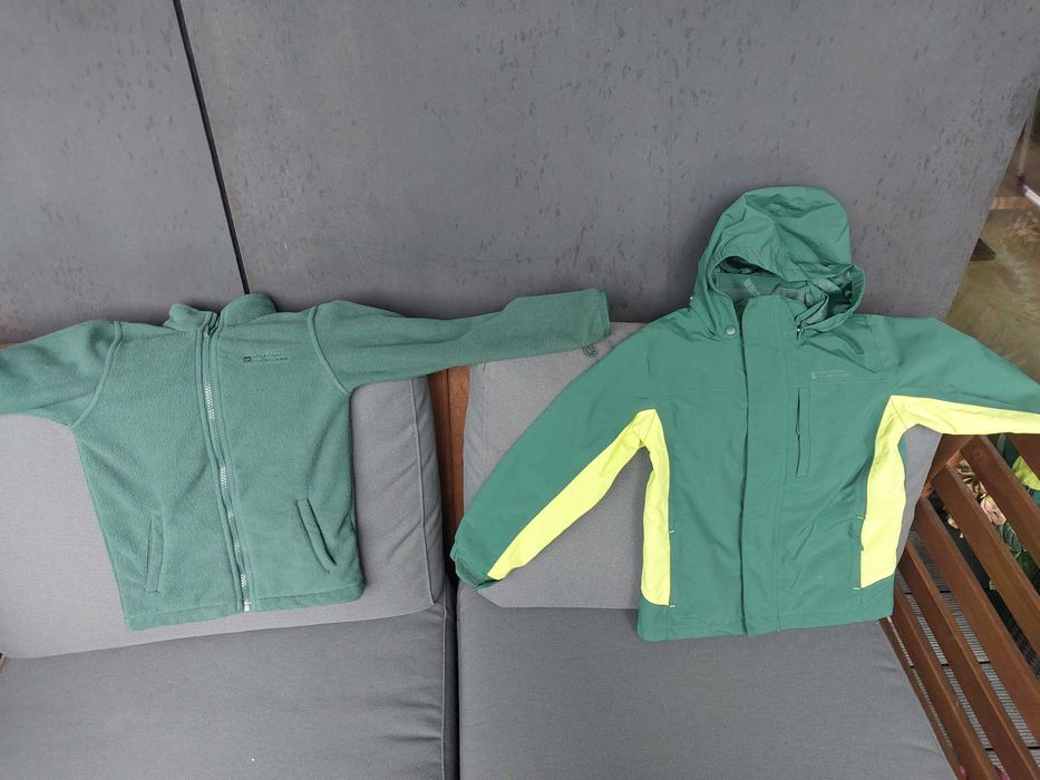 Śliczna kurtka 3w1 dla chłopca Mountain Warehouse rozmiar 110