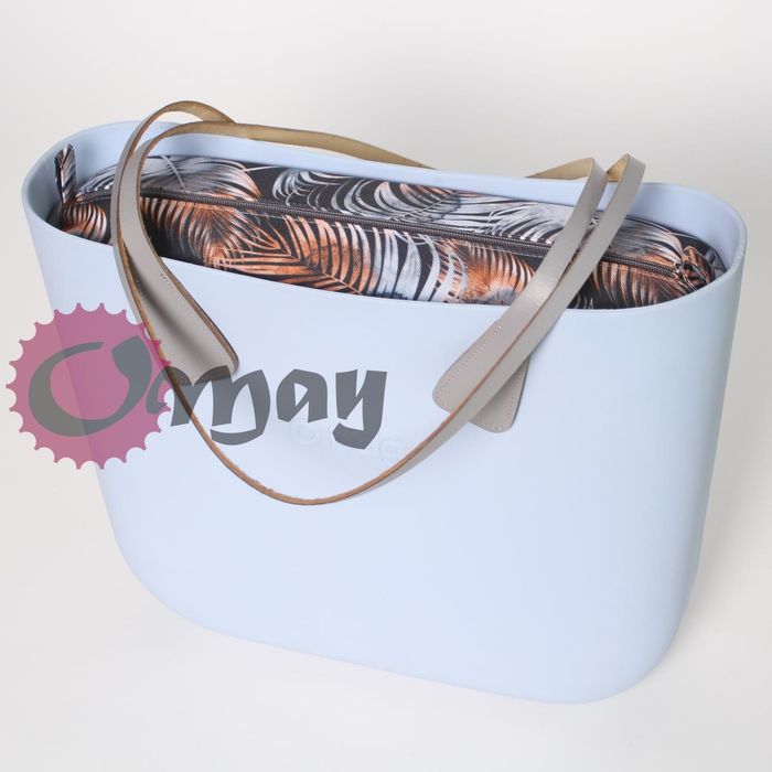 Szary organizer do OBAG STANDARD liście miedziane 2 kieszenie OMAY