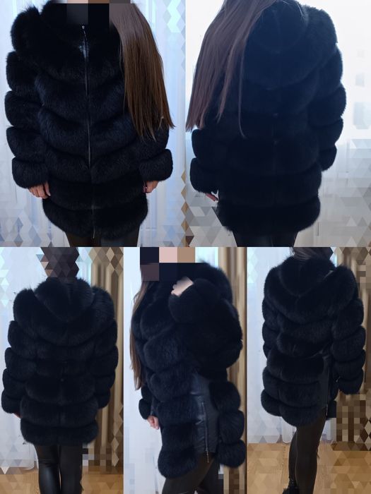 Продам чёрную шубу трансформер из финского песца.

10