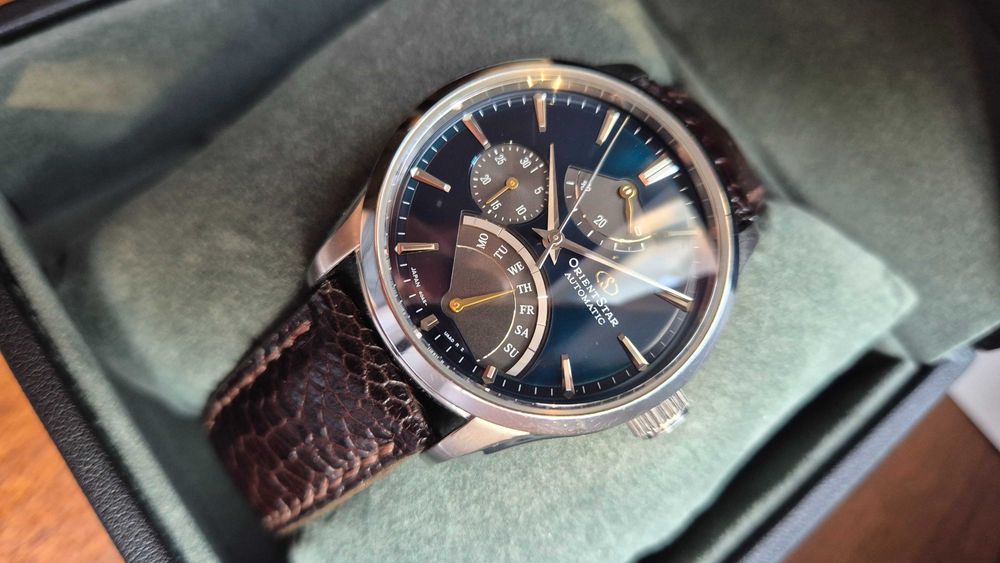 Orient Star Retrograde - Wysoki model - Pełen zestaw - Automat !!!