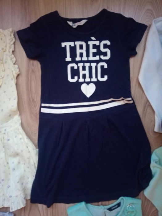 Zestaw ubrań dziewczynka 110/116