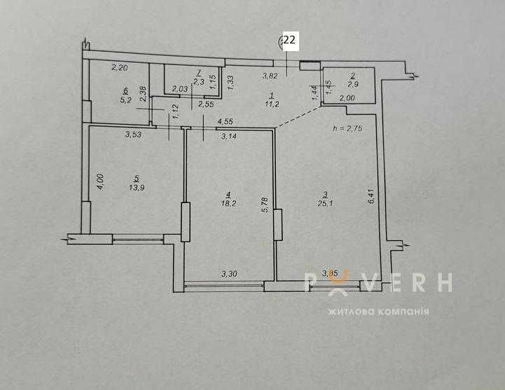 Продаж квартири в жк Манхетен з великою кухнею