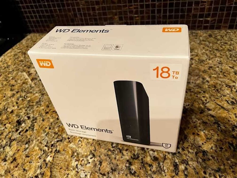 Disco Rigido Western Digital Elements USB3, de 18TB - C/Garantia