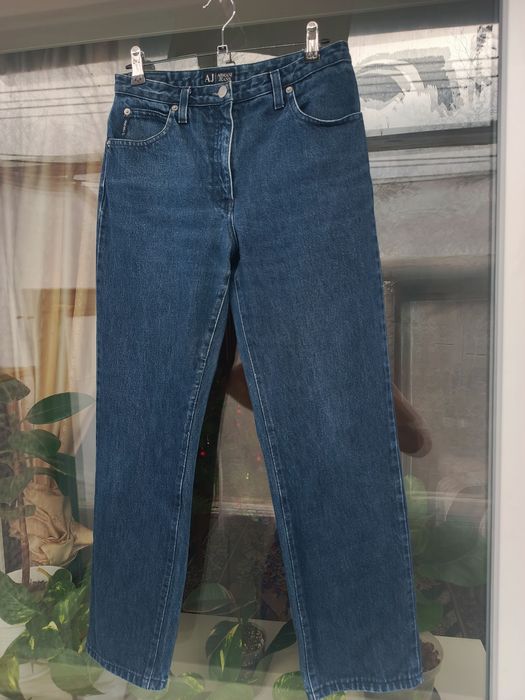 Джинси темно-сині прямі armani jeans
