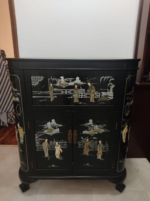 Conjunto Moveis chineses madre pérola