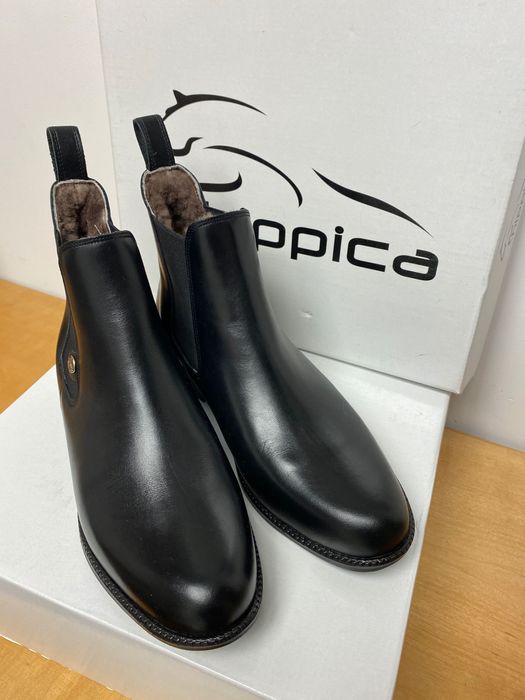 Hippica Classic Czarne NOWE sztyblety jeździeckie zimowe ocieplane 38