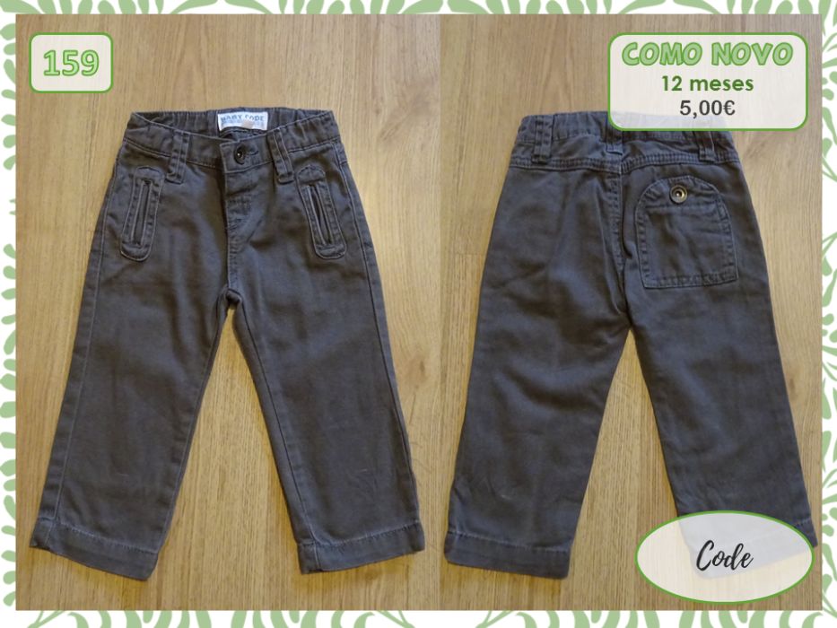 Calças e conjuntos, 9-12 meses (oferta portes)