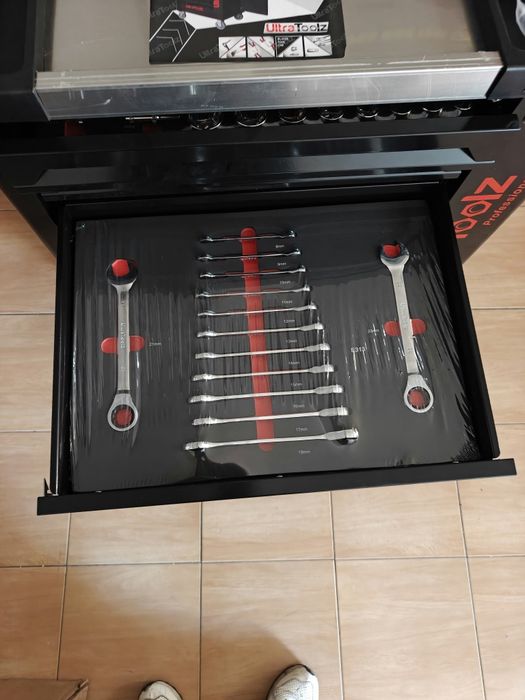 Carrinho de ferramentas ultratoolz 8/8 gavetas cheias de ferramentas