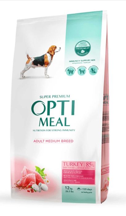 Корм Оптіміл Optimeal лосось, індичка,курка