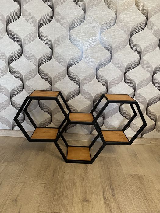 Półka wiszaca stalowy / metalowy typu loft