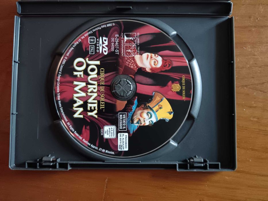 filme dvd original - cirque du soleil - jorney of man
