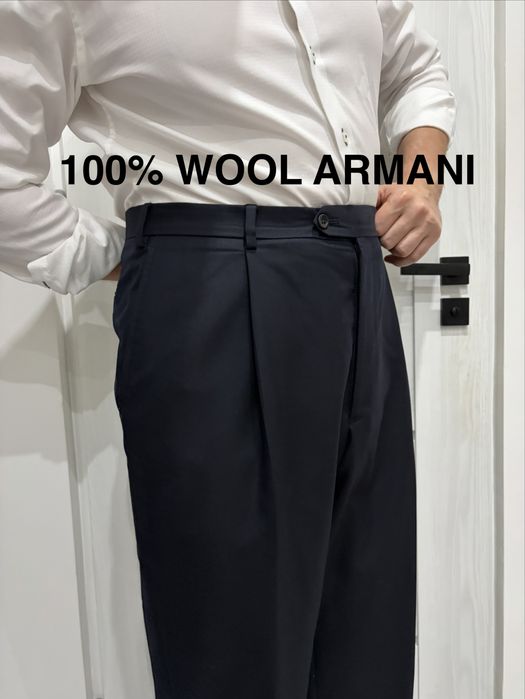 Spodnie eleganckie wełniane Armani r. 56 long