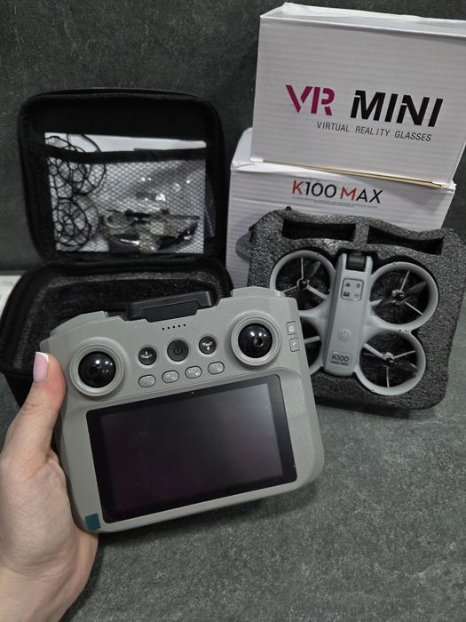 Дрон K100max з VR окулярами, міні дрон, дрон для початківців, дрон для дітей,дрон з камерою 8К, квадрокоптер