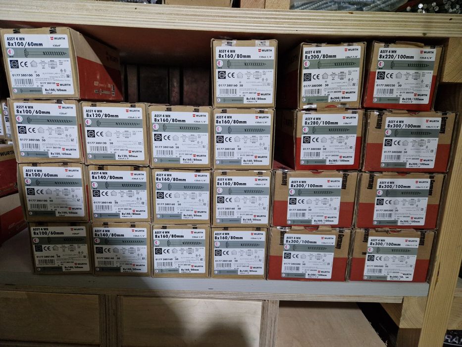 Wkręty/Śruby Ciesielskie firmy Wurth oryginal !