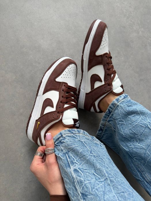 Nike Dunk Low Sail Brown Red Sepia кросівки найк данк