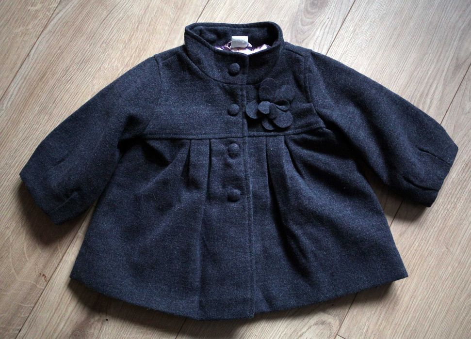 Elegancki jesienny płaszczyk H&M dla dziecka 6-9 miesięcy