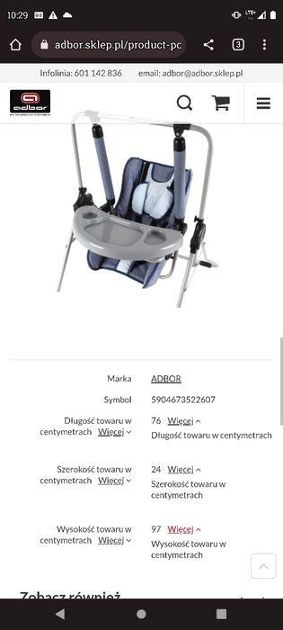 Huśtawka wolnostojąca Adbor