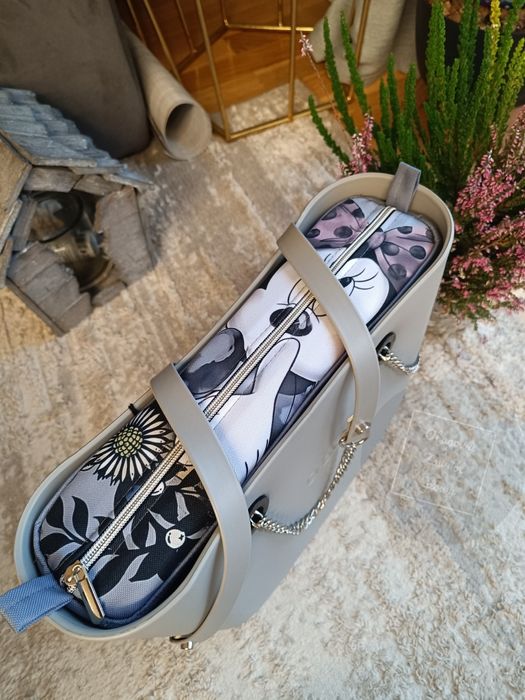 Nowa torebka obag mini grigio chiaro