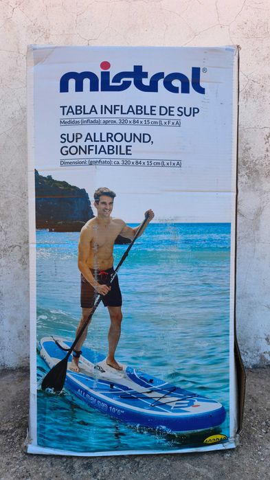NOVA: Mistral Tabla Inflable de SUP – na embalagem original e nunca usado + Extra!