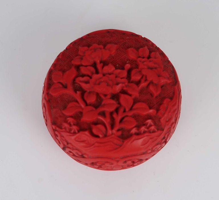 Caixas e pratos laca cinnabar - China, CADA