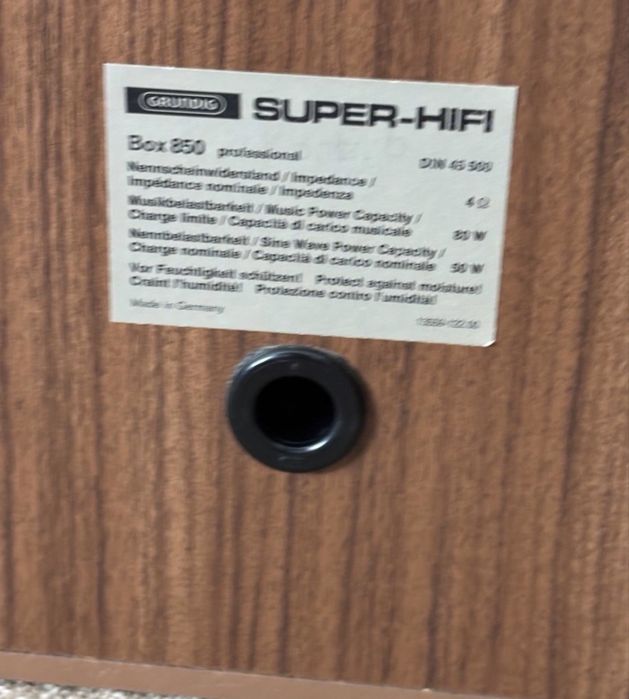 Grundig Box Super hifi 850 Professional