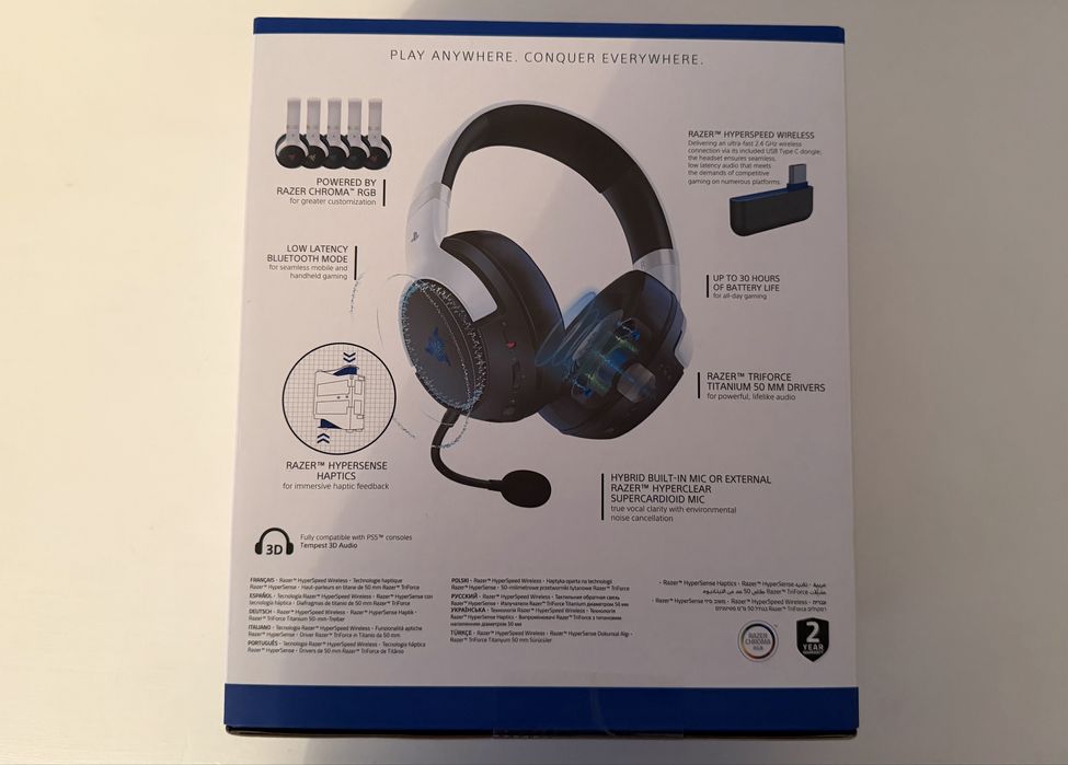 Novo Razer Kaira Pro Hyperspeed