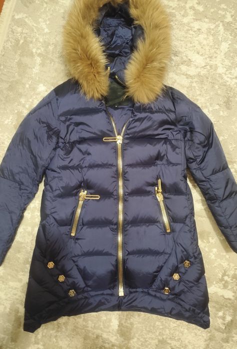 Зимова куртка синя.