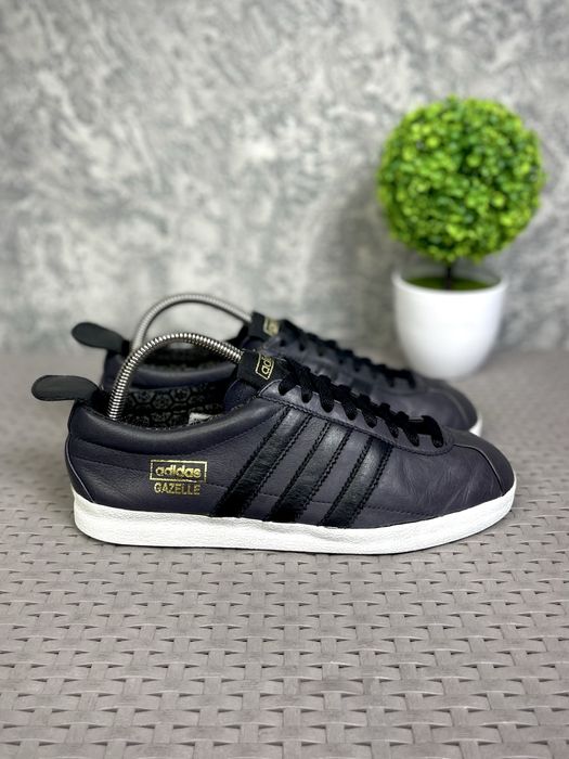 Adidas Gazelle кроссовки кеды 40 размер кожаные спортивные синие