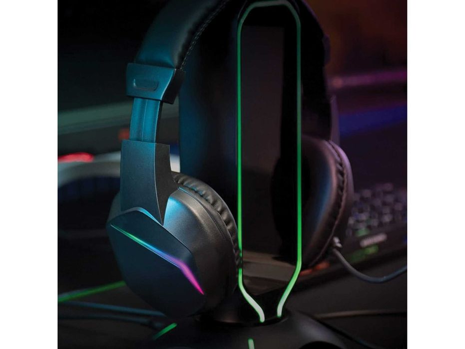 słuchawki gamingowe nauszne przewodowe z mikrofonem do pc rgb